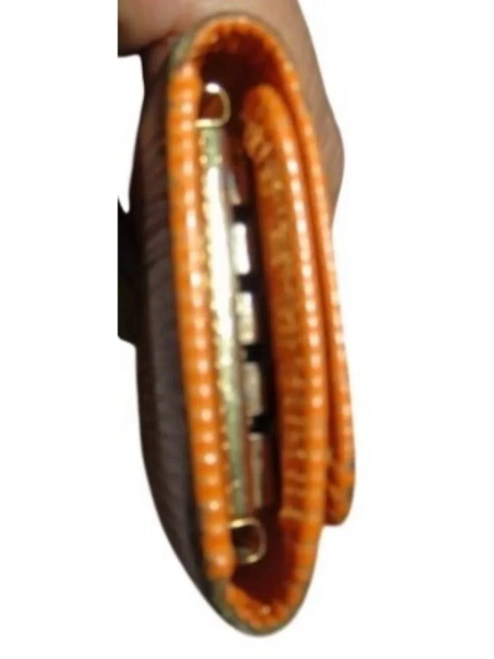 Louis Vuitton Vintage EPI Mandarin Orange key holder Full Inclusion comes with d